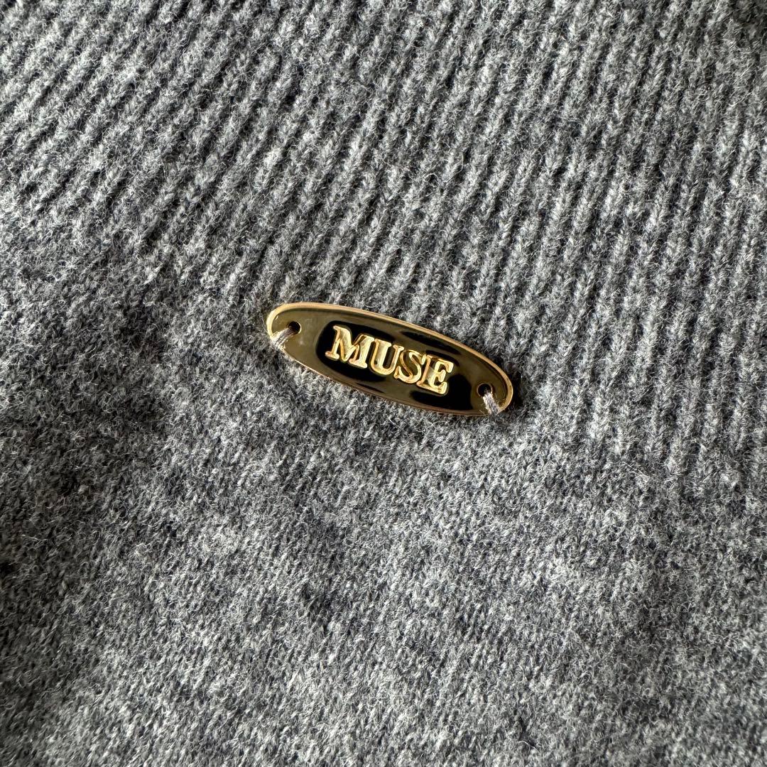 MUSE ドゥーズィエムクラス ウール100 ニットワンピース　タートル