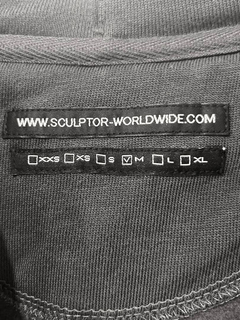 トップス SCULPTOR beaded saint hoozie zip-up