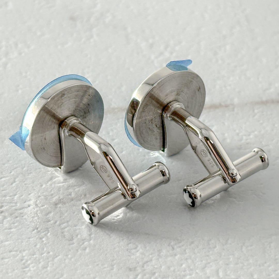 未使用　MONT BLANC　モンブラン　ラウンドトップ　カフス　シルバー925