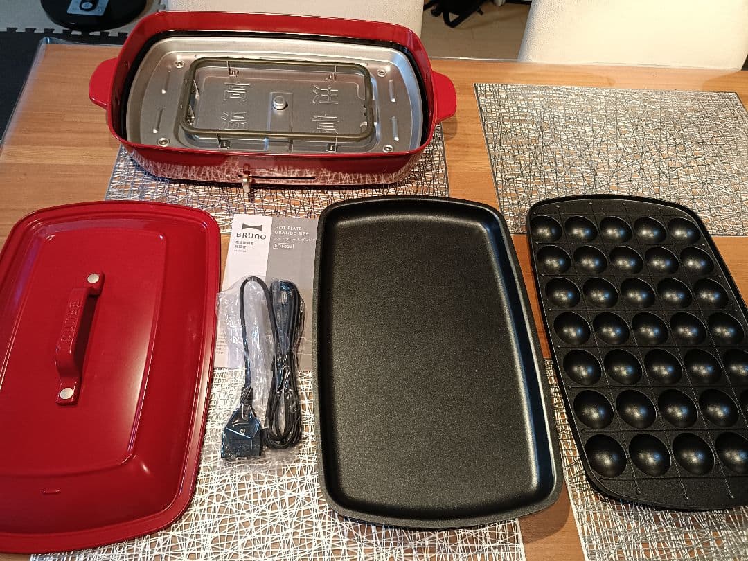 ホットプレート BRUNO　グランデ　箱無しBOE026 ほぼ新品 2024年製