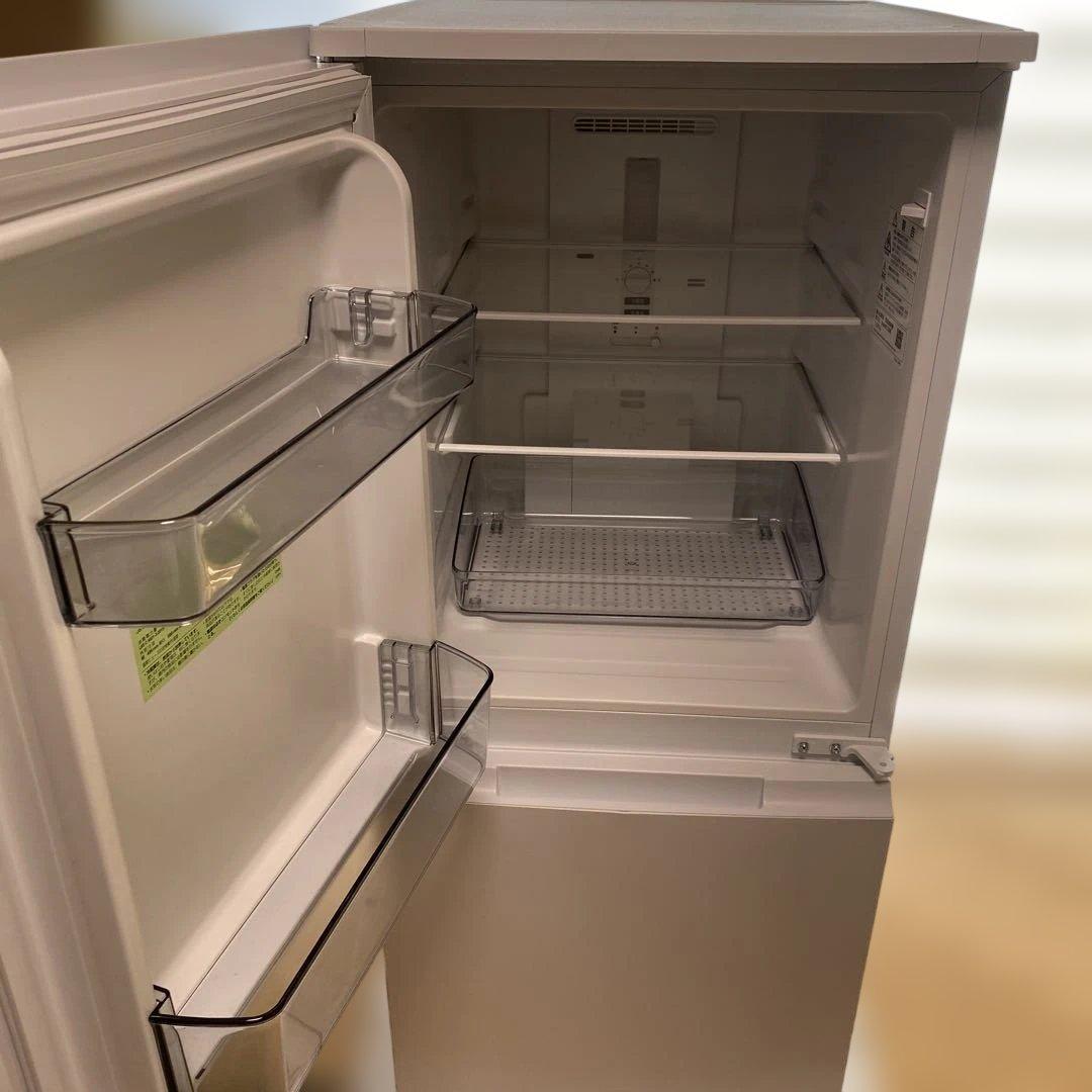 【2022年製】SHARP 2ドア 冷蔵庫 152L SJ-D15P-W