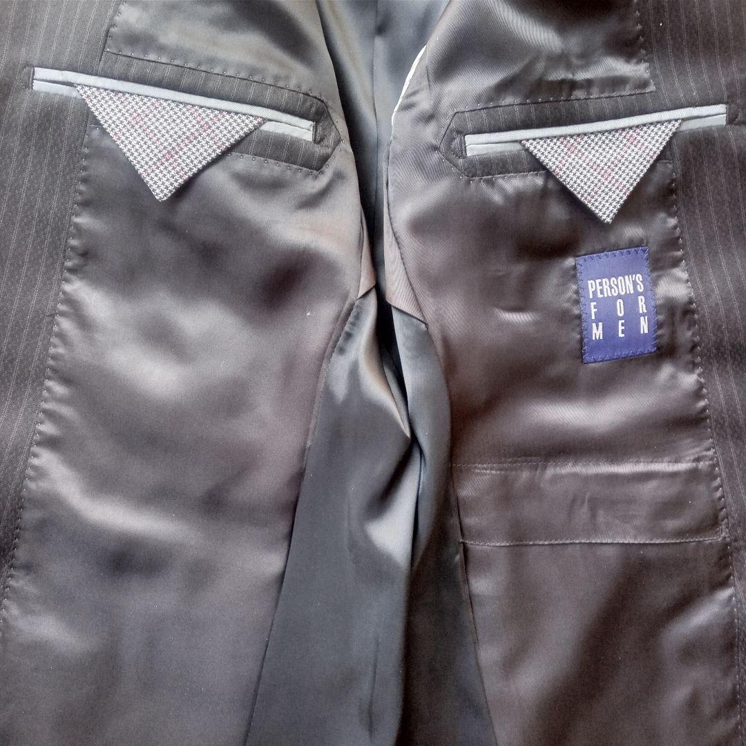 PERSON'S FOR MEN ブラックスーツセットアップ【A4】