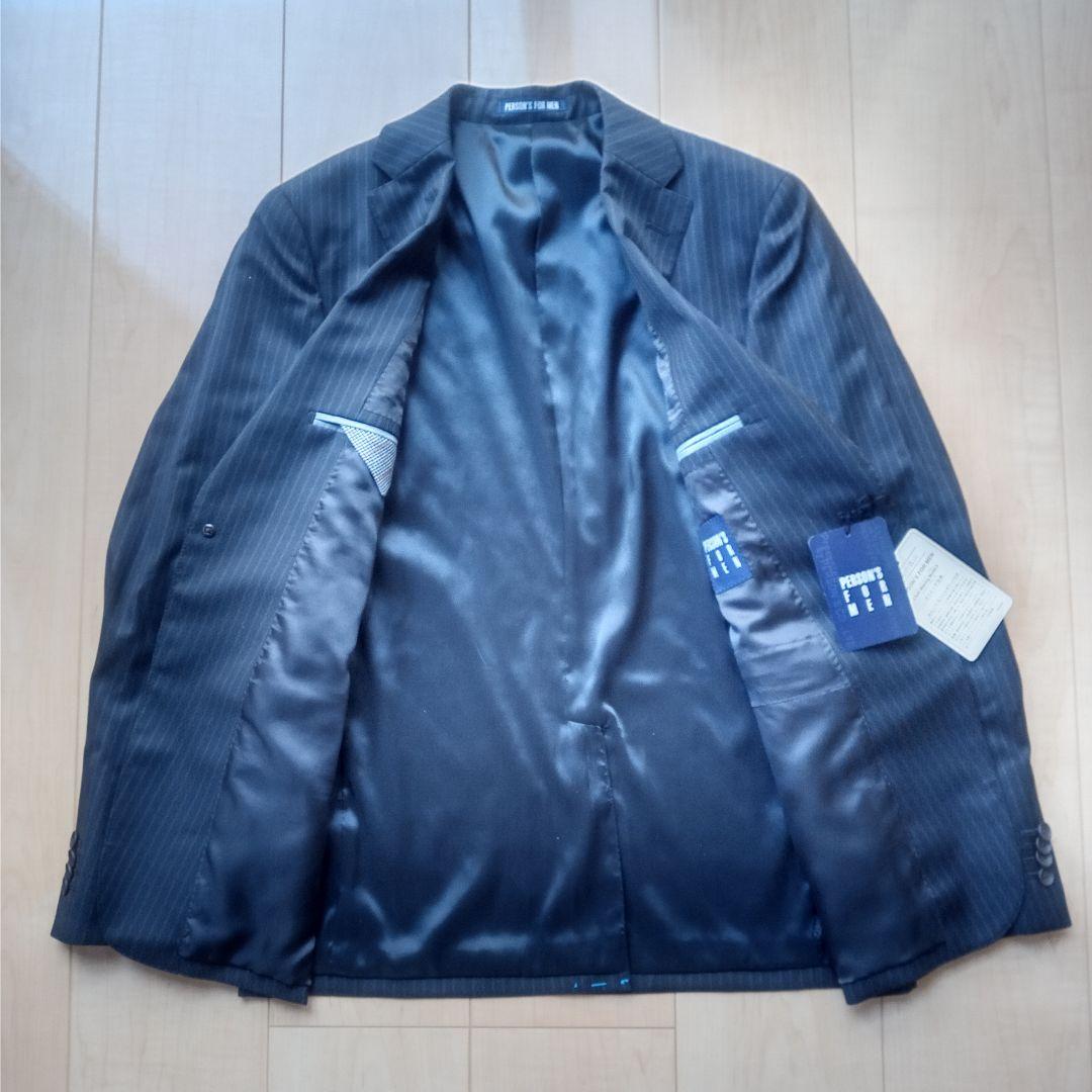 PERSON'S FOR MEN ブラックスーツセットアップ【A4】