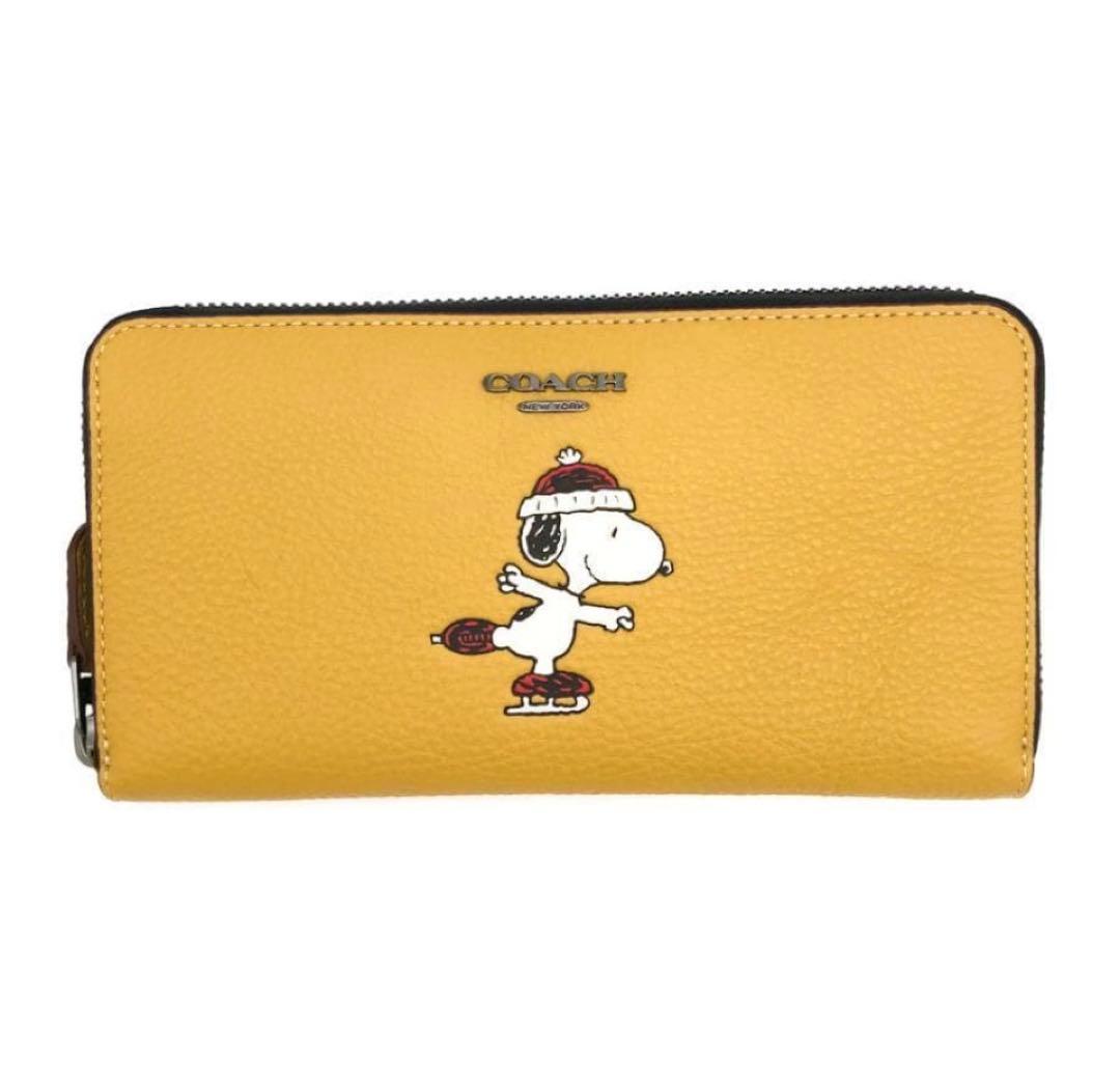 未使用同等COACHコーチ X PEANUTS(ピーナッツ) モチーフ長財布