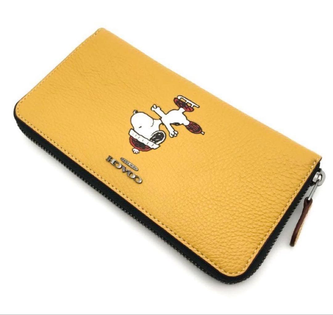 未使用同等COACHコーチ X PEANUTS(ピーナッツ) モチーフ長財布