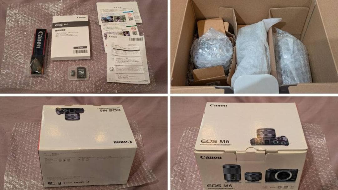 未使用　Canon EOS M6 ダブルズームレンズキット キャノン