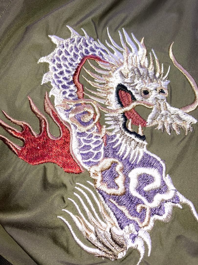 ALPHA スーベニア MA-1 　フライトミリタリージャケット　スカジャン