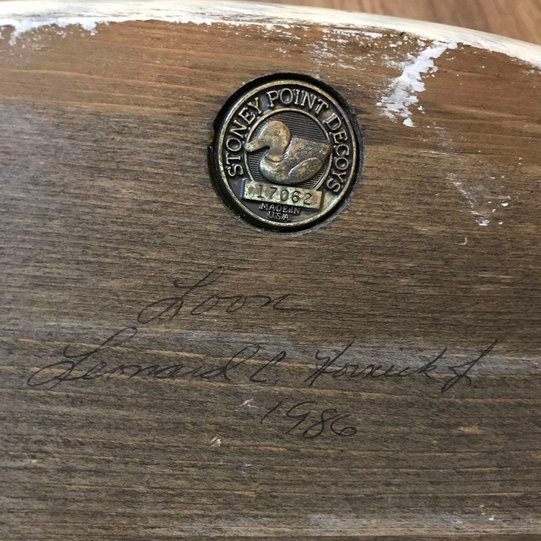 1986年 鳥 置物 Leonard C. Hornick Jr サイン入り