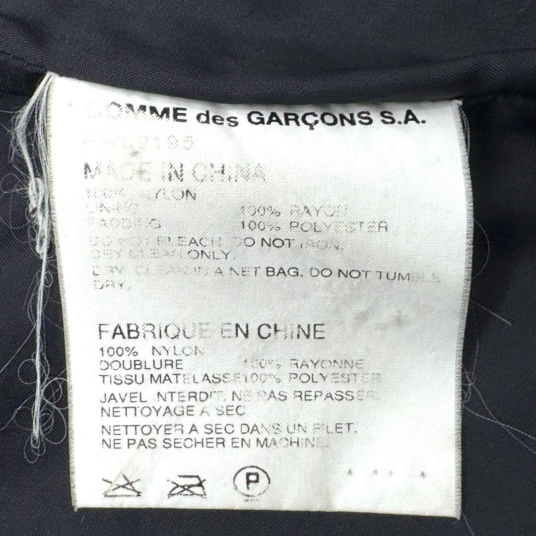 美品　コムデギャルソンシャツ　ブラック　メンズオム　ナイロンダッフルコート M