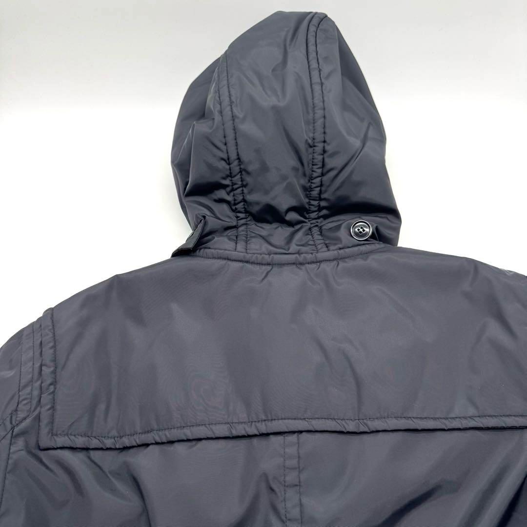 美品　コムデギャルソンシャツ　ブラック　メンズオム　ナイロンダッフルコート M