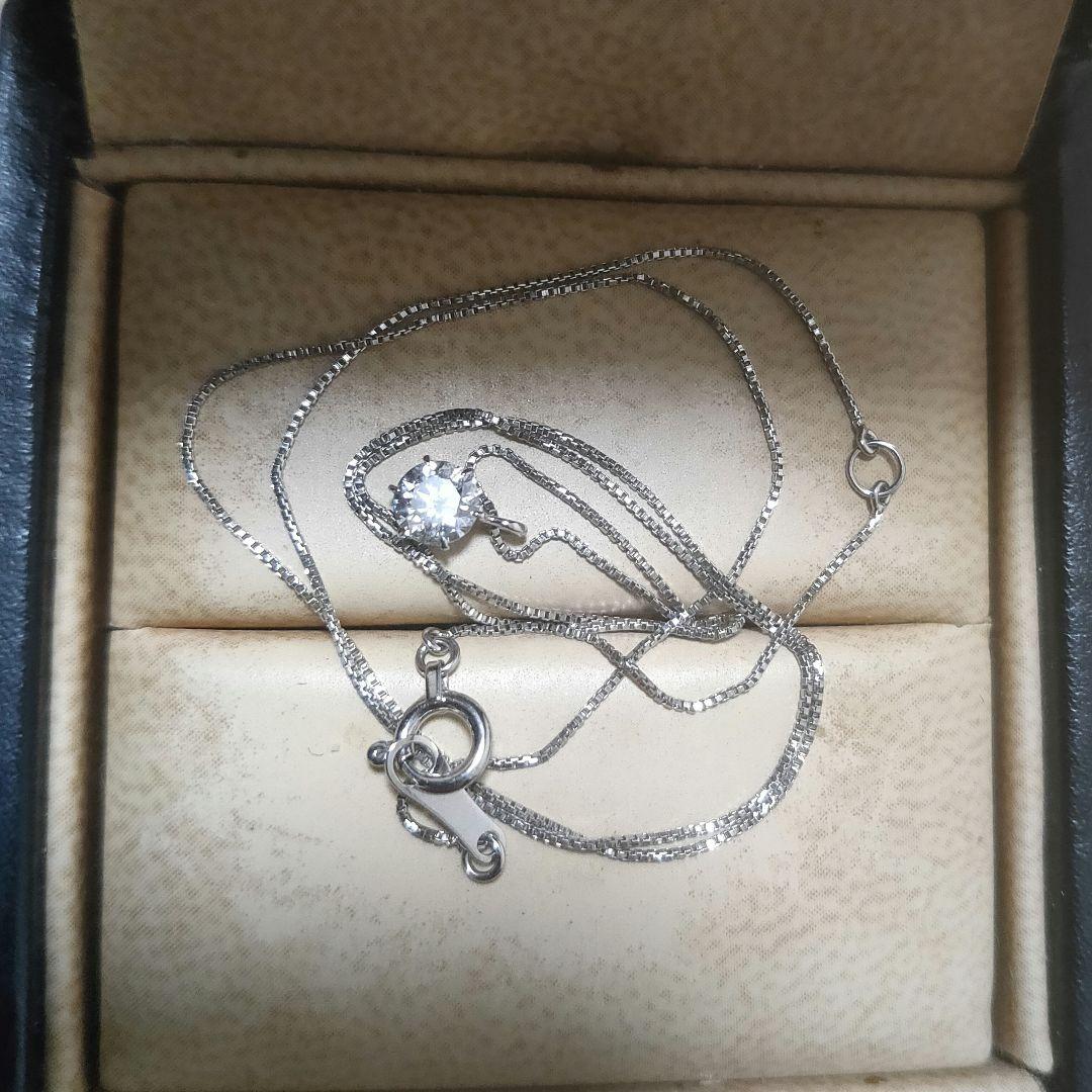 pt900/pt850 ダイヤモンド ネックレス　一粒 0.30ctUP 1粒