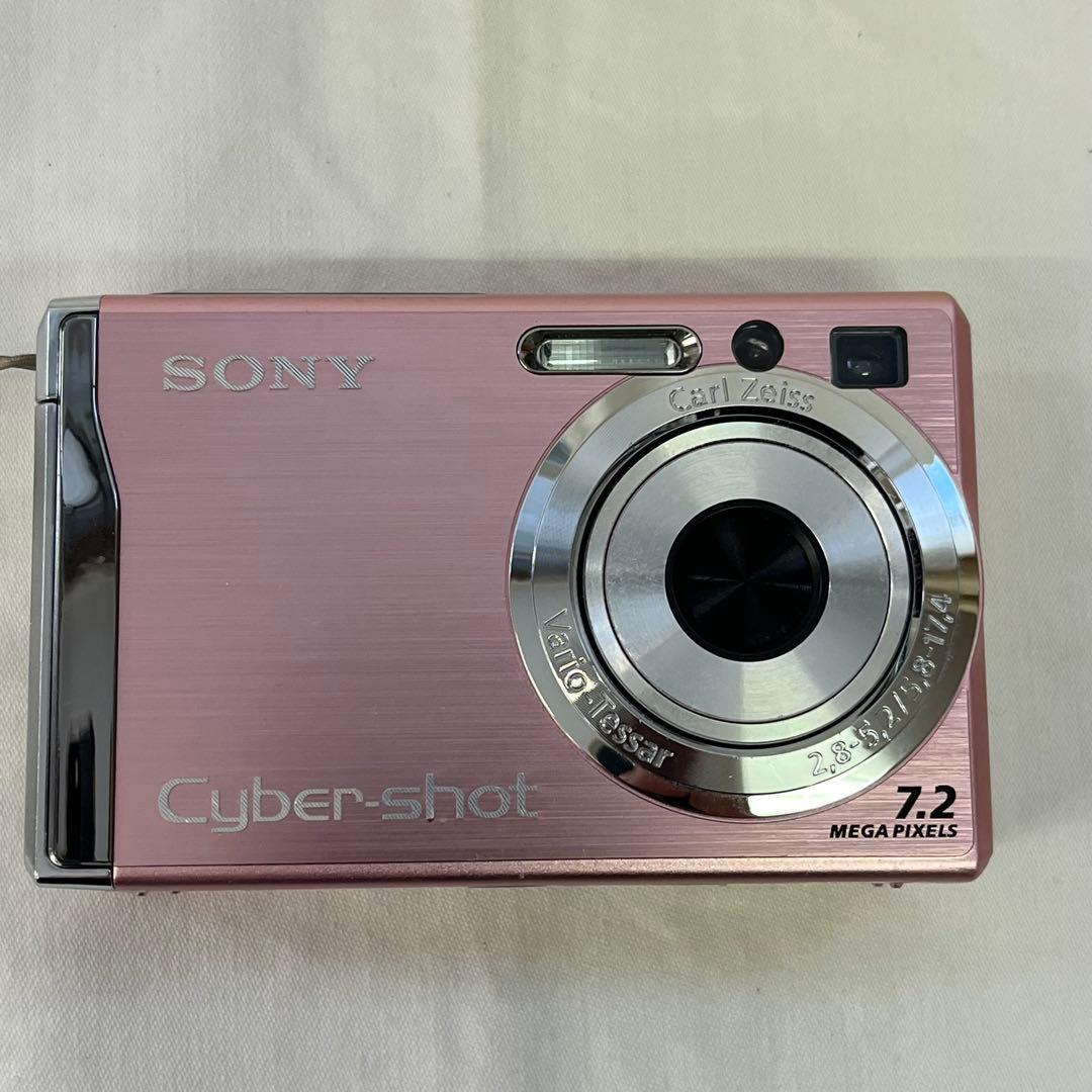 0106A5 SONY Cyber-shot DSC-W80ピンク作動確認済