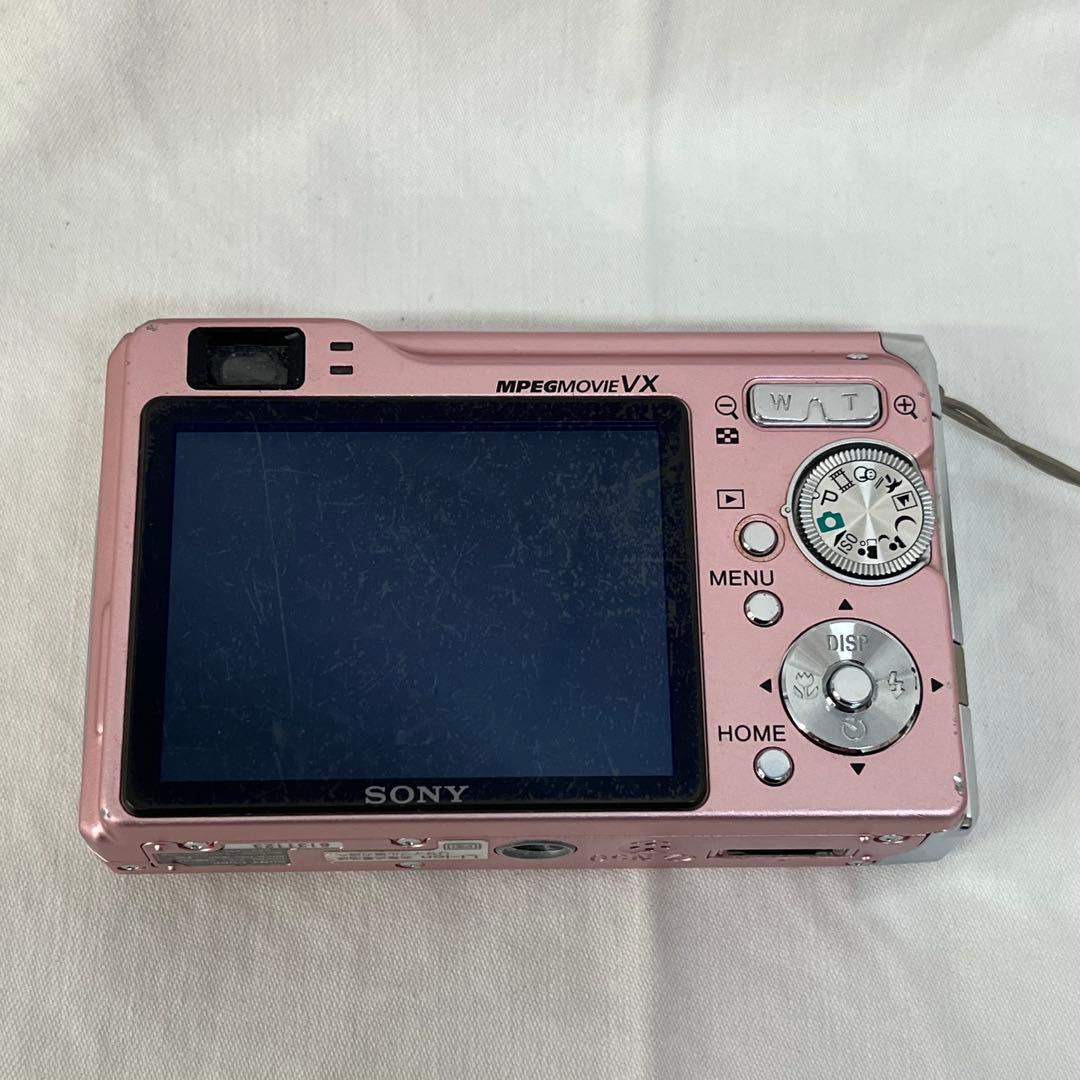 0106A5 SONY Cyber-shot DSC-W80ピンク作動確認済