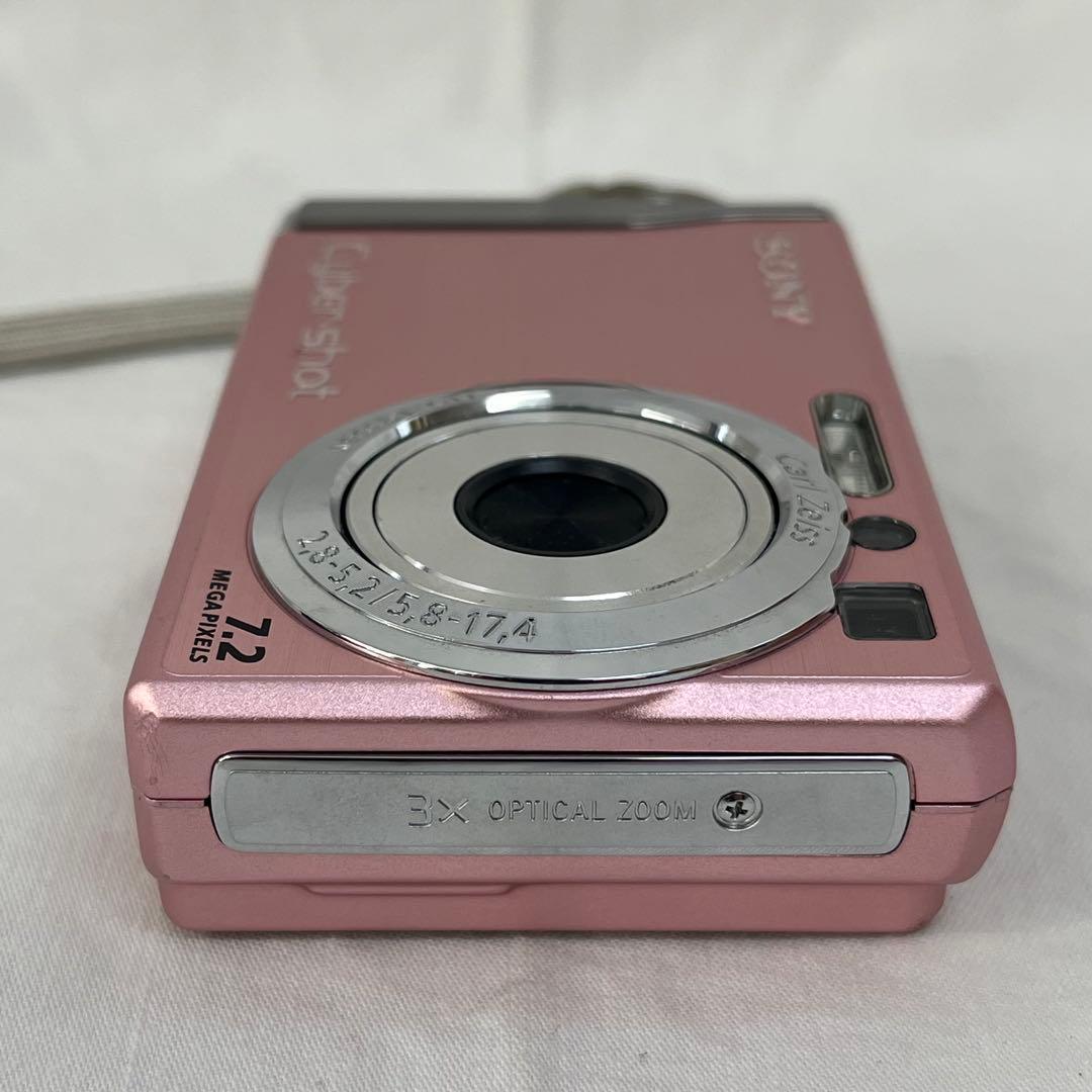 0106A5 SONY Cyber-shot DSC-W80ピンク作動確認済