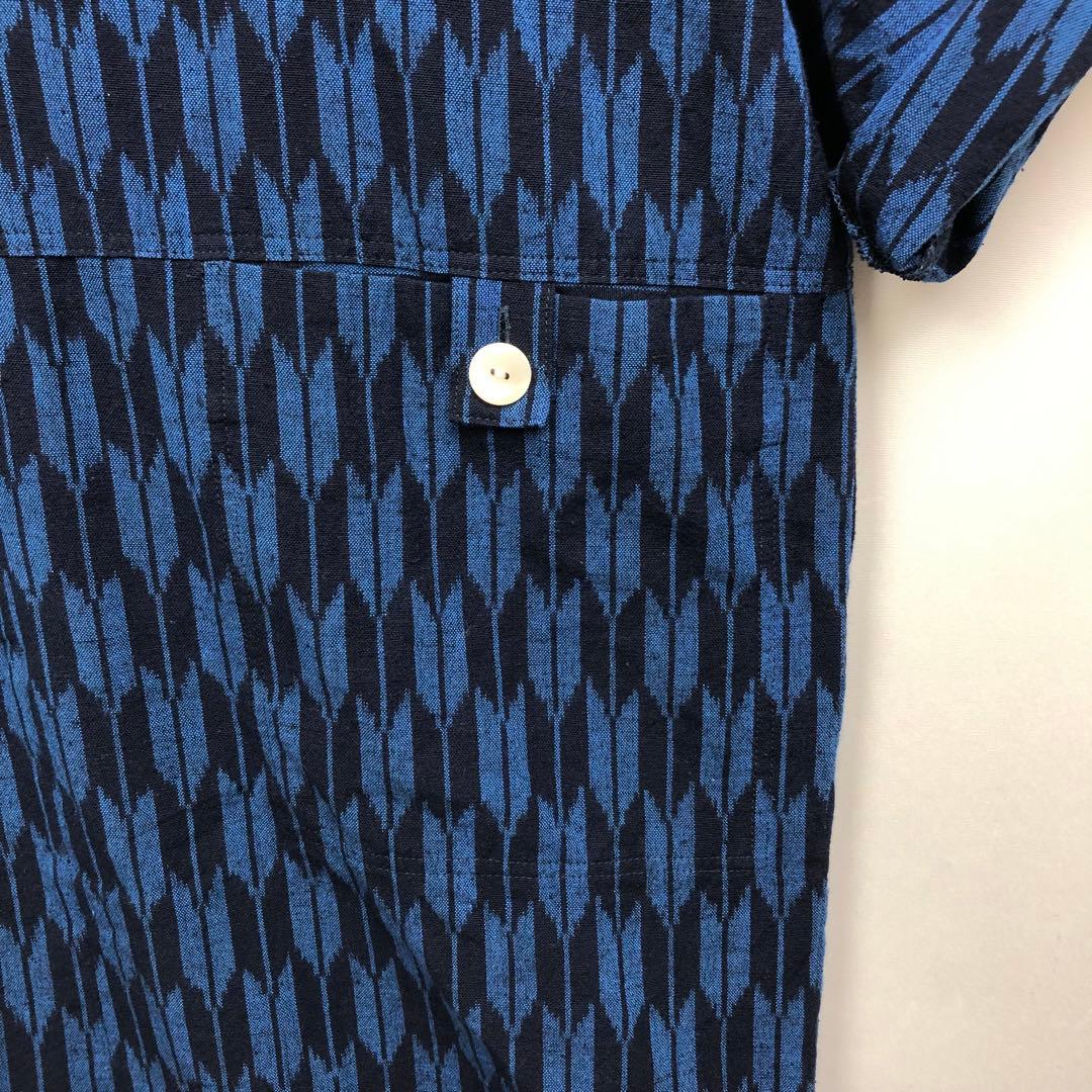 久留米絣 儀右衛門 ギエモン 矢絣柄 チュニック オカモト商店