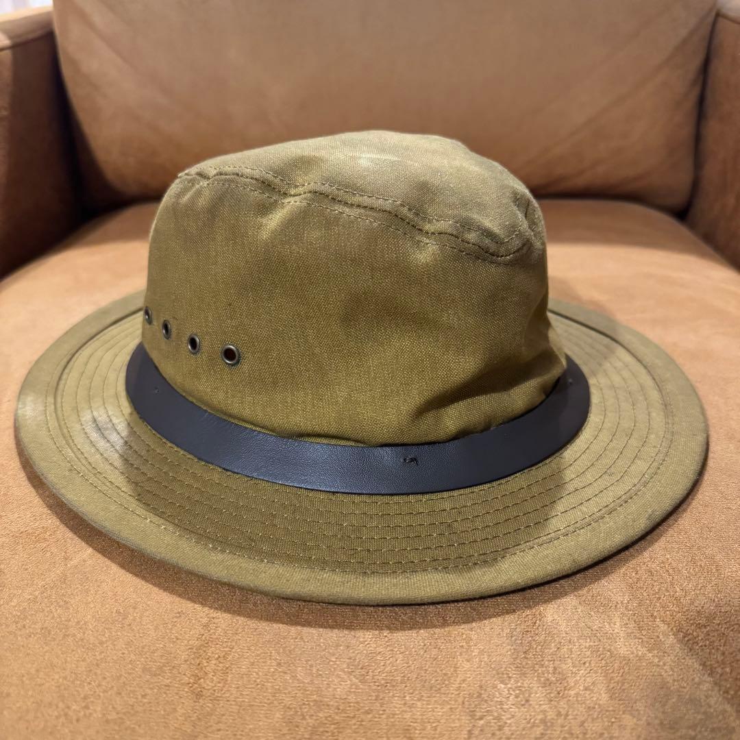 美品 Lサイズ FILSON ティンクロス パッカー ハット ダークタン