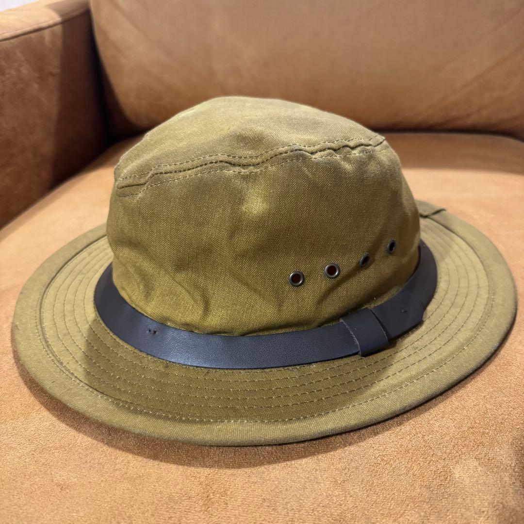 美品 Lサイズ FILSON ティンクロス パッカー ハット ダークタン