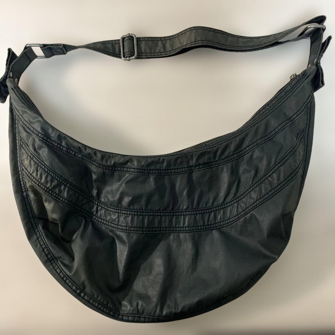 古*離様 DIESEL 三日月型　ダークブルー ショルダーバッグ