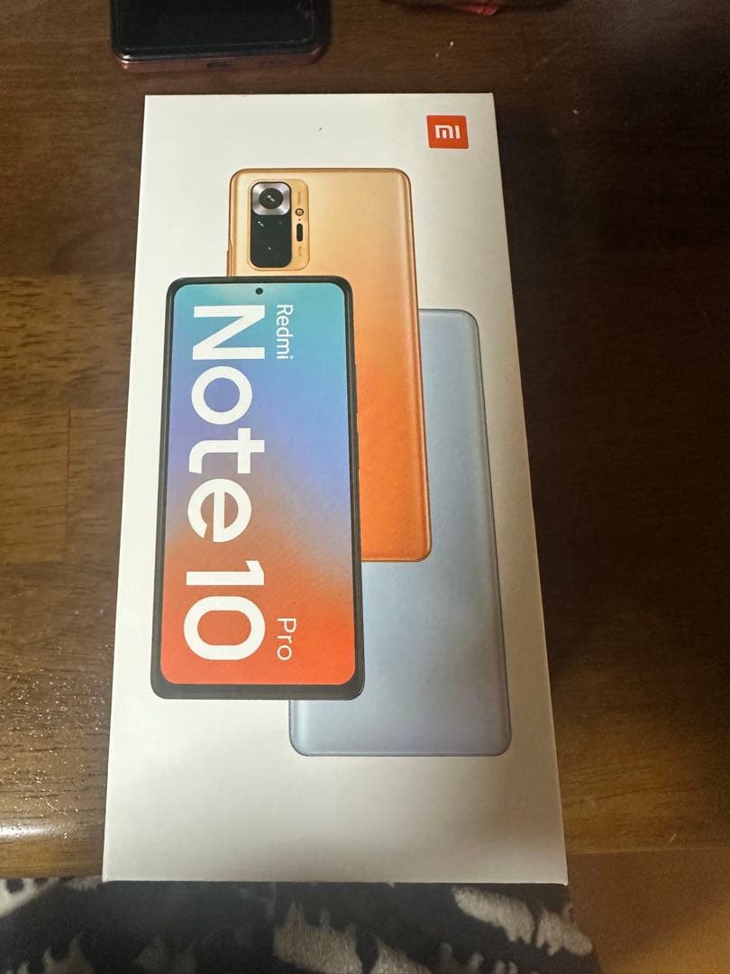 Redmi note10プロ　スマートフォン ゴールド ケースフィルム付き