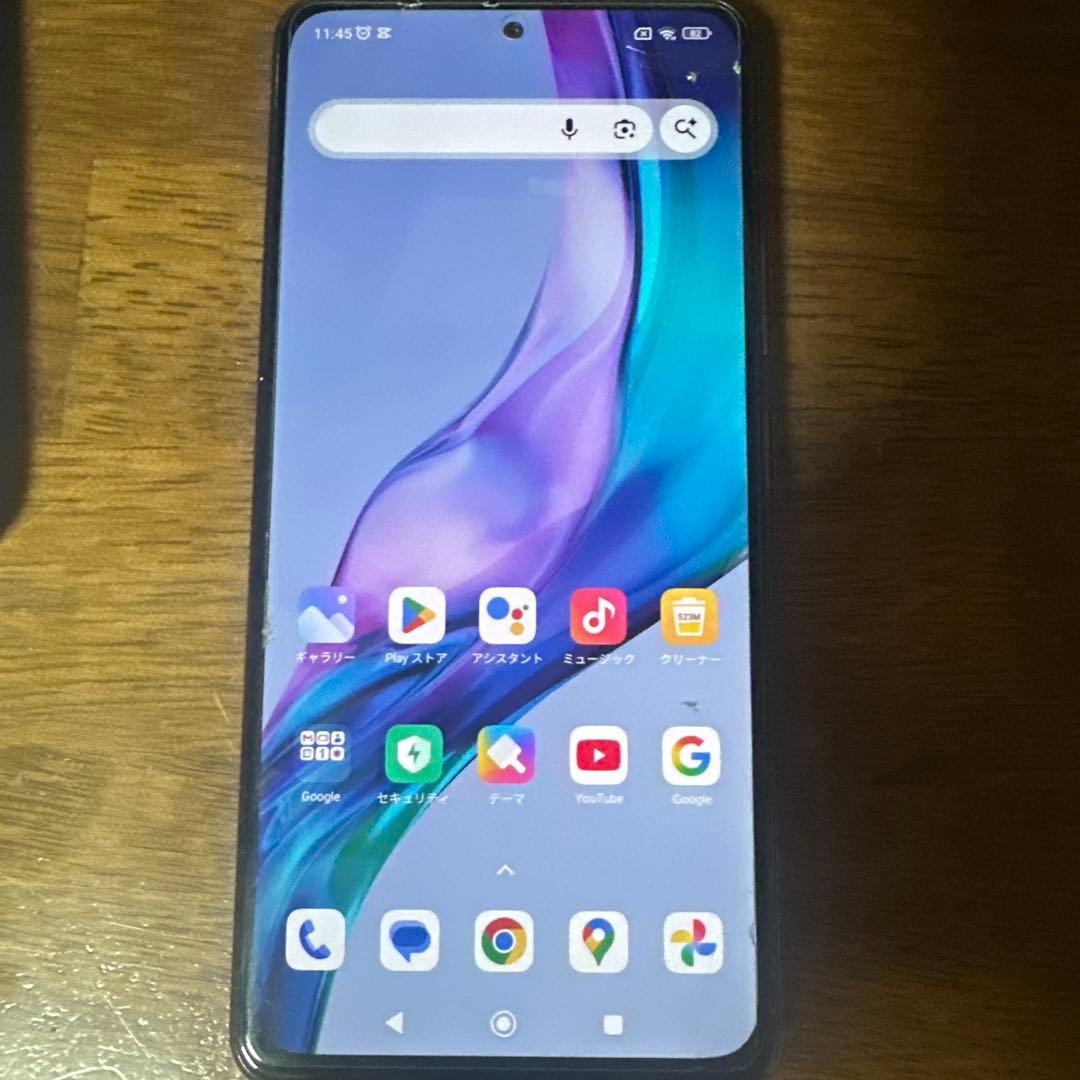 Redmi note10プロ　スマートフォン ゴールド ケースフィルム付き