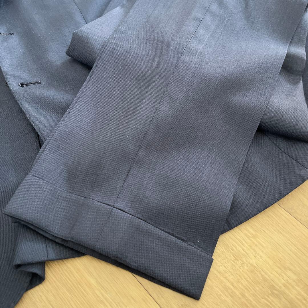 【美品】シップス×ロロピアーナ　高級　イタリア生地　ネイビー　52