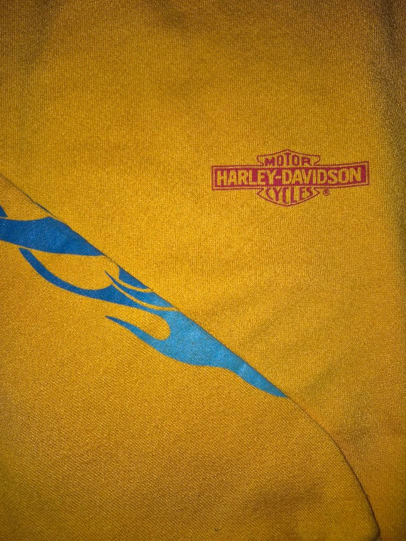 Harley-Davidson フレイム　当時物　90's 袖プリ　US三軒茶屋