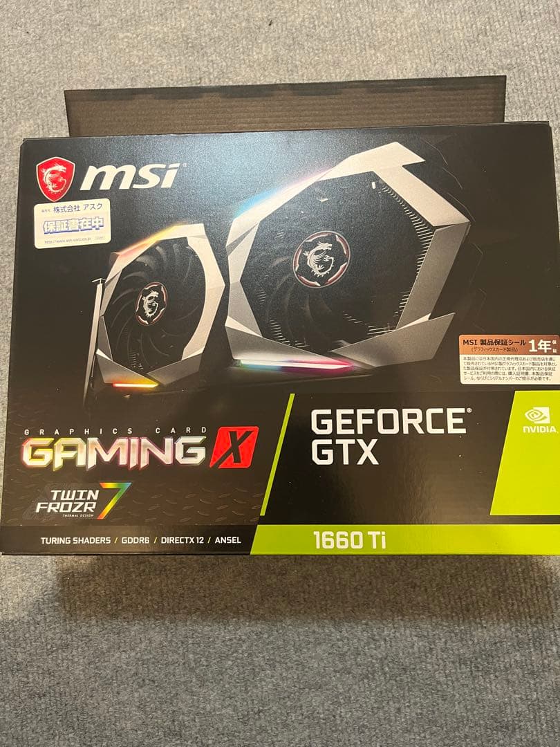 動作〇 MSI GeForce GTX 1660 Ti Gaming X