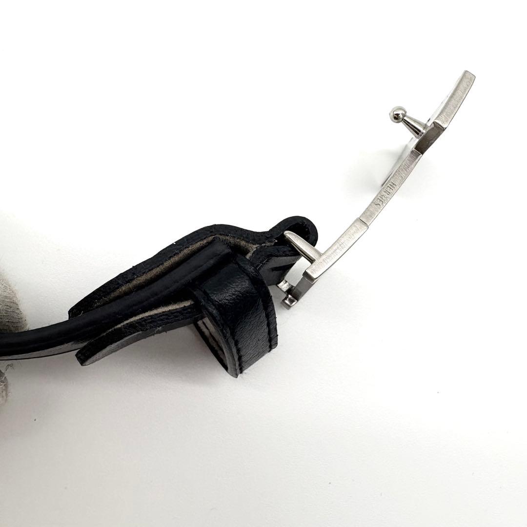 HERMES　ベルト　コンスタンス　Hロゴ　シルバー　レザー　本革　ロゴバックル