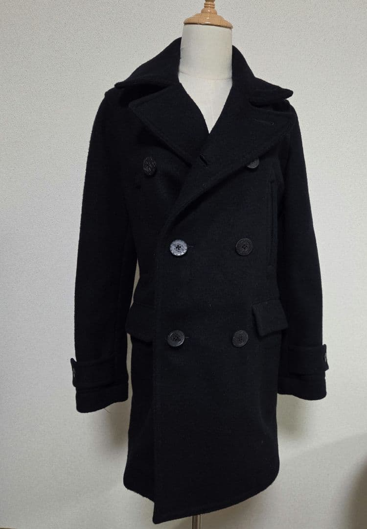 【美品】 HYSTERIC GLAMOUR Pコート Sサイズ ブラック