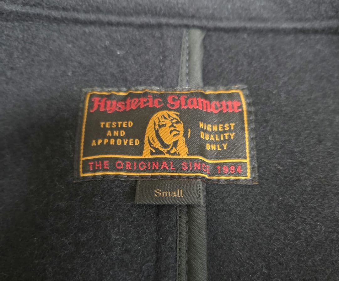 【美品】 HYSTERIC GLAMOUR Pコート Sサイズ ブラック