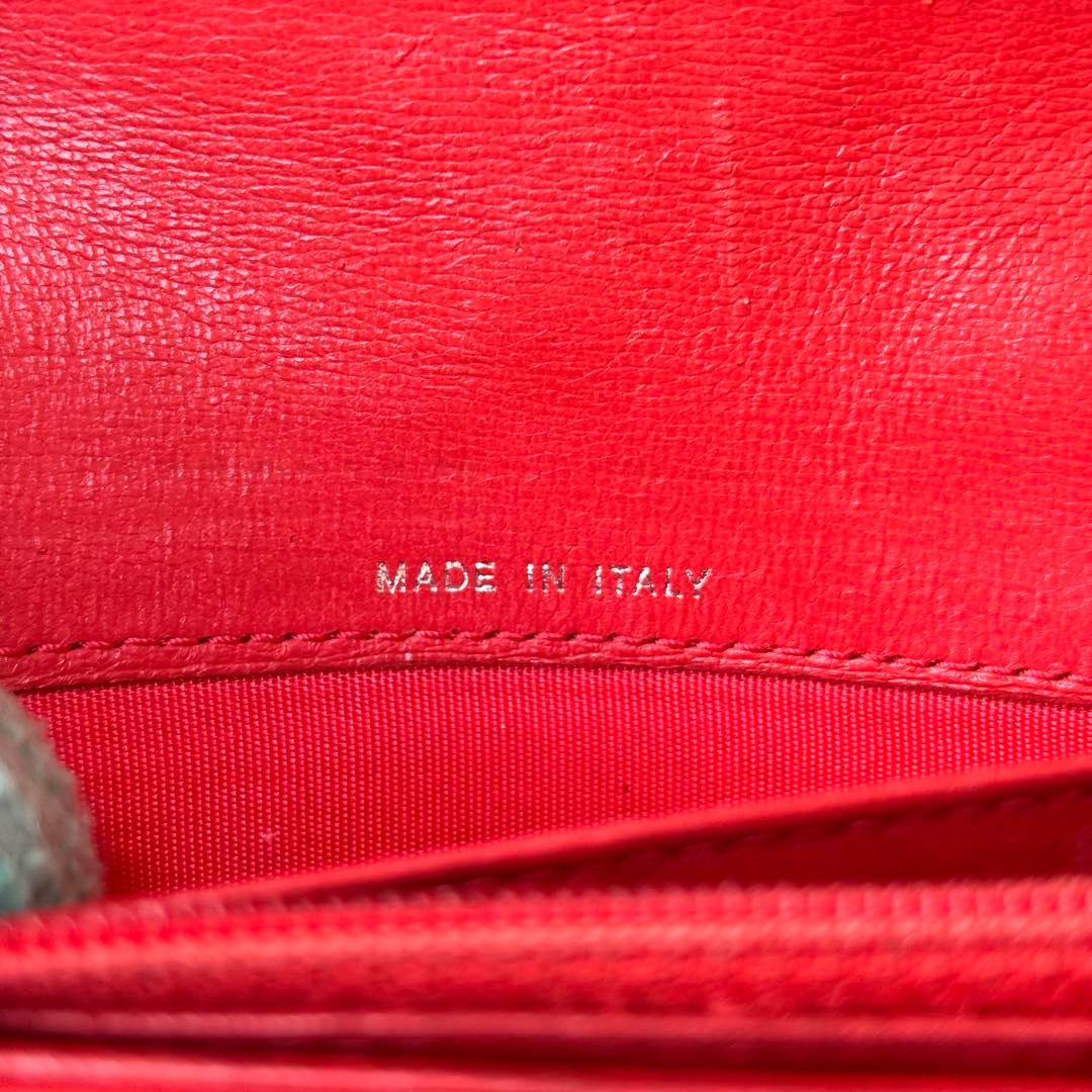 シャネル A80142 ウォレット　ココマーク　レザー赤　レッド　長財布 19番