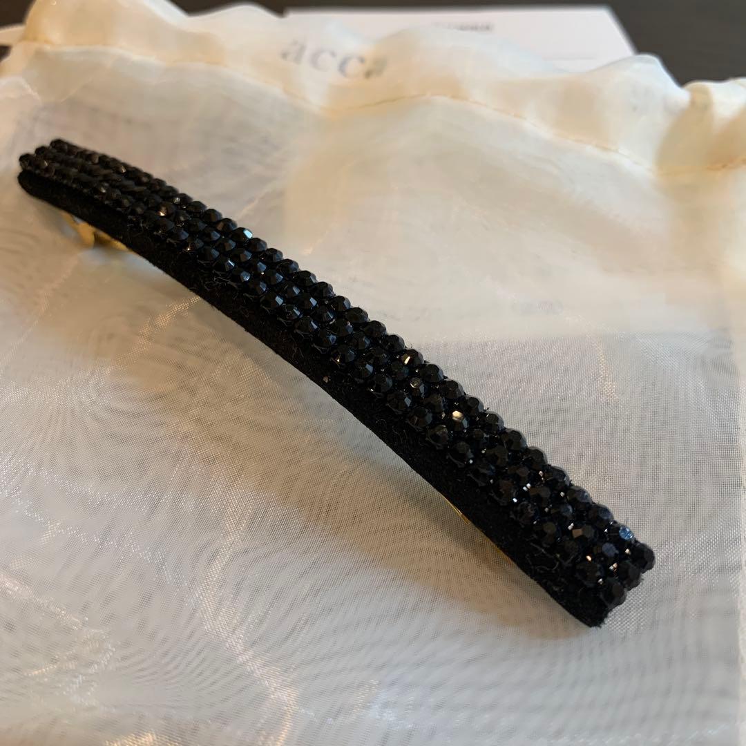 acca オードリー バレッタ　ミディアム　ブラック