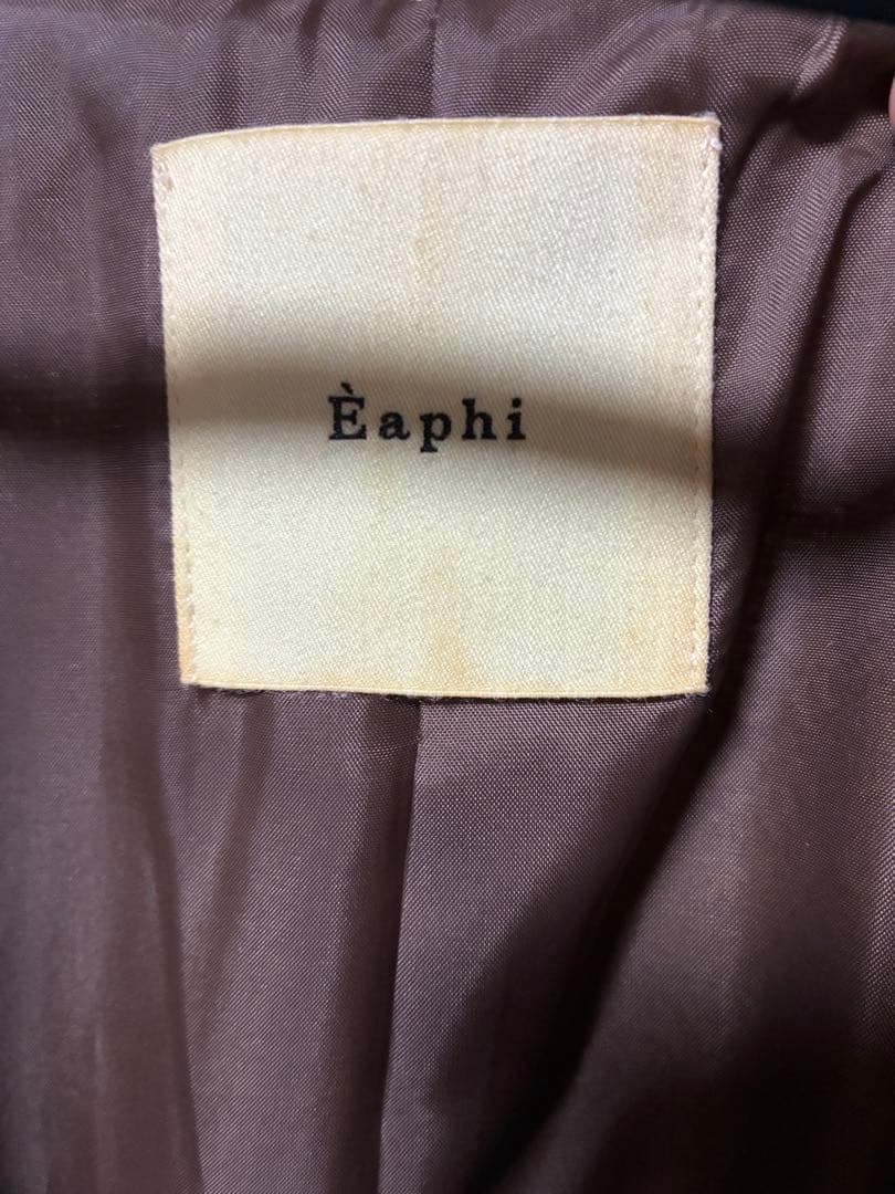 Eaphi エフィ　ウールツイードジャケット　ブラウン