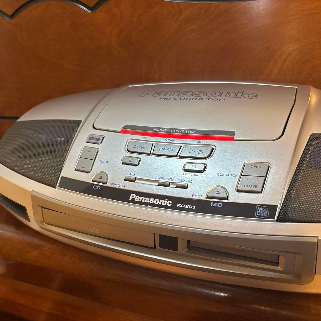 Panasonic RX-MDX3 CD/MDデッキ：作動品