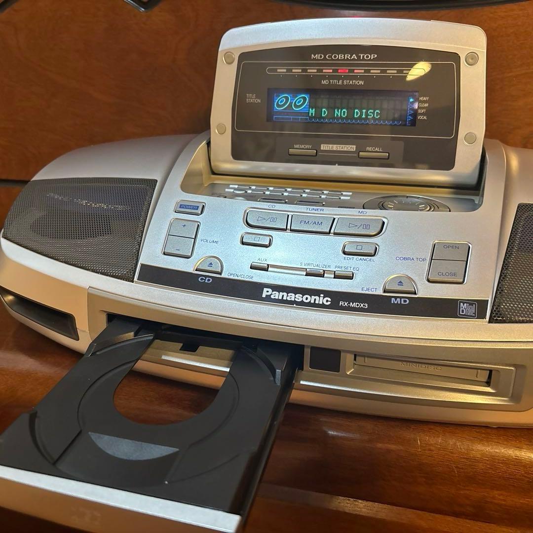 Panasonic RX-MDX3 CD/MDデッキ：作動品