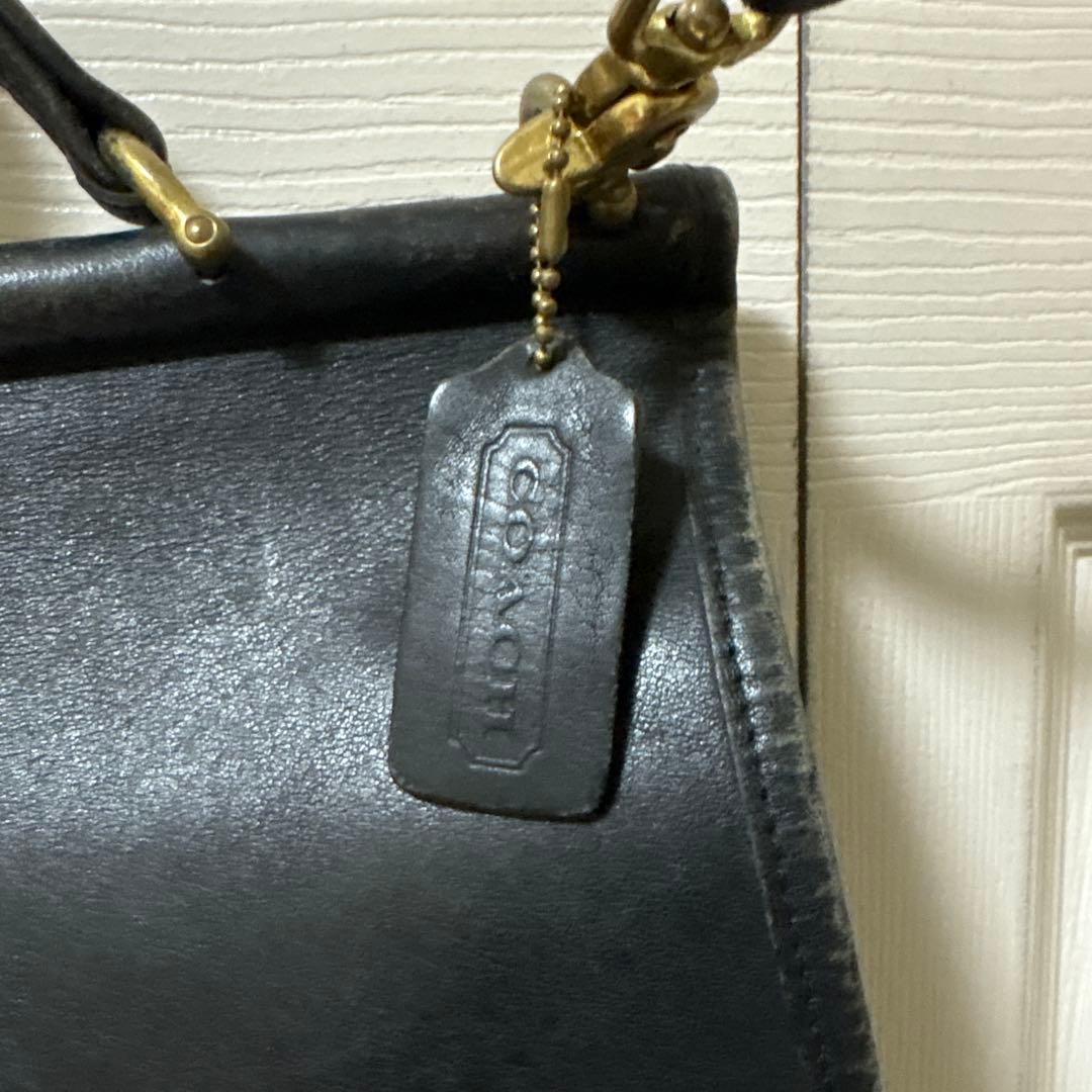 old coach ショルダーバック　レザー