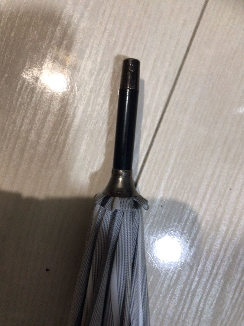 USEDサンバリア　100%紫外線カット　ストライプ柄日傘