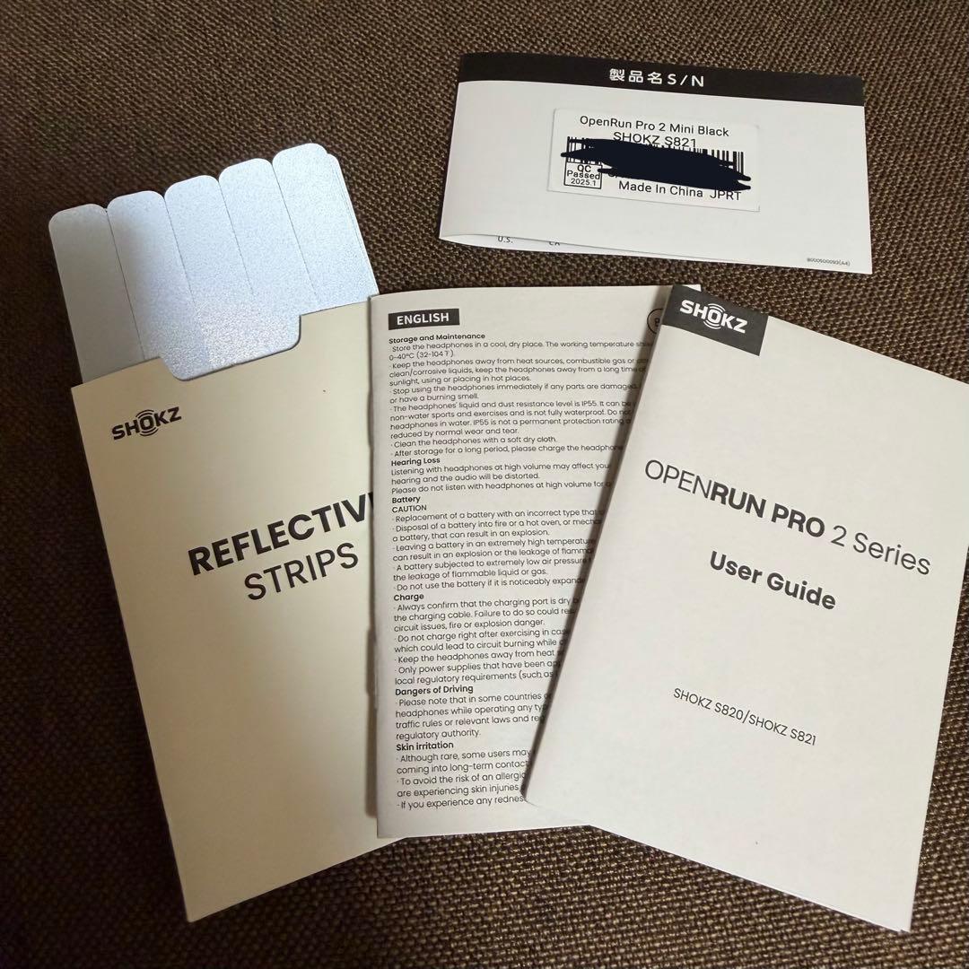 SHOKZ OPENRUN PRO 2 骨伝導イヤホン ブラック ショックス
