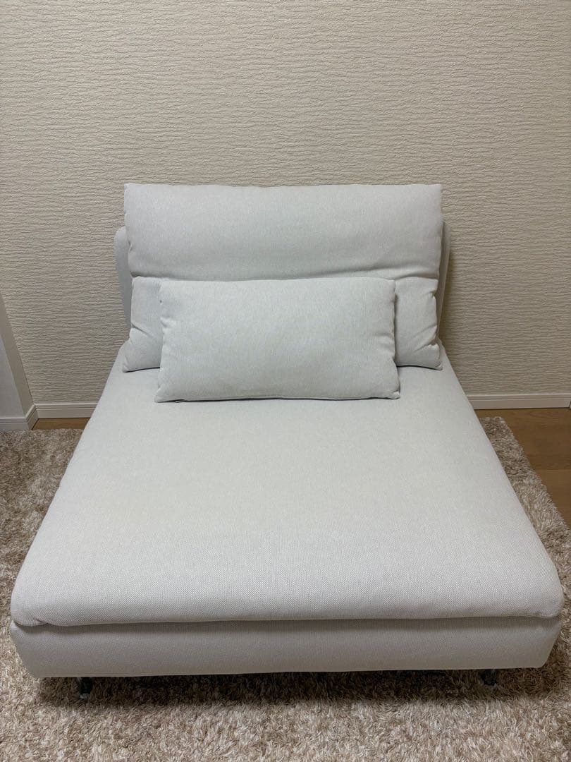 【美品/送料込み】IKEA ソーデルハムン　1人掛けソファ　ホワイト
