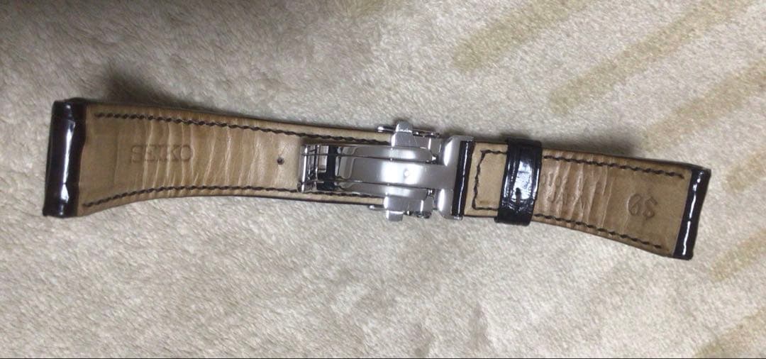【本日限定】グランドセイコークロコダイルベルト　美品　セイコーDバックル付