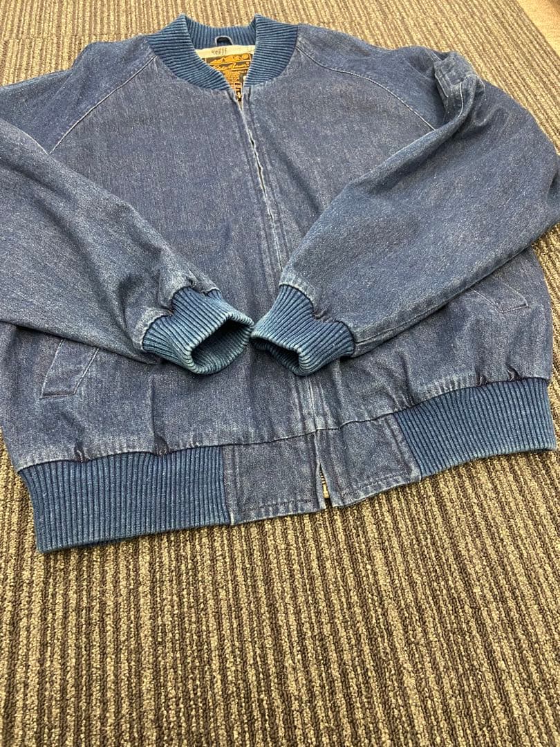 ラ*ー様 Eddie Bauer デニムMA-1 L