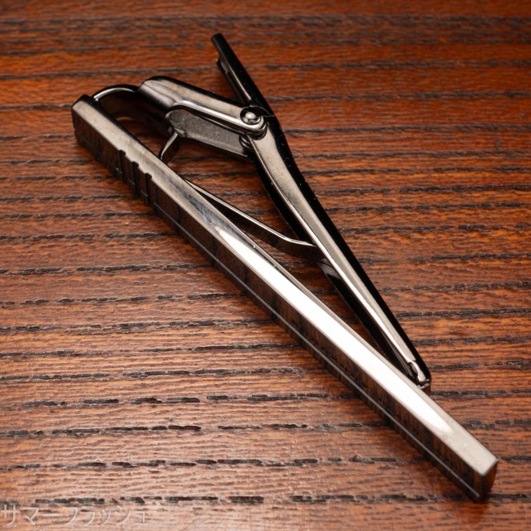 Burberry バーバリー ブラックレーベル ガンメタリックネクタイピン