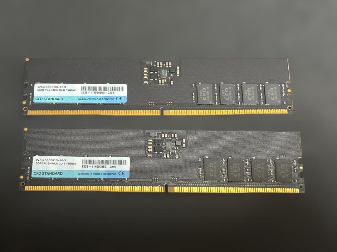 CFD STANDARD DDR5 MEMORY 16GB×2枚 (32GB)