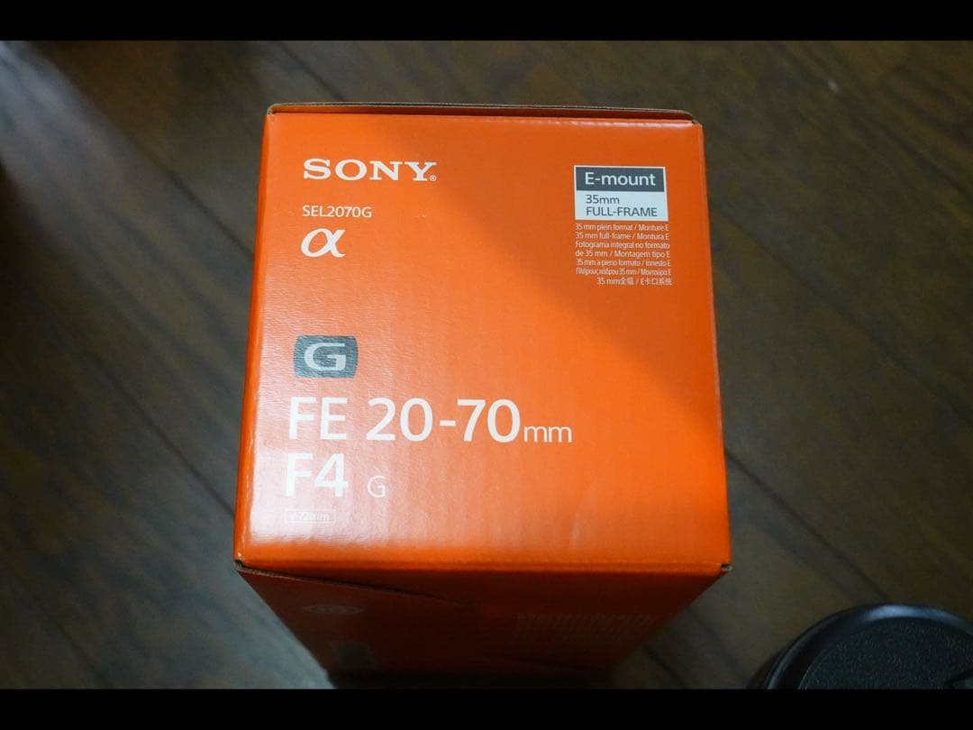 箱付属品ありSony SEL2070G ソニーEマウント　FE20-70 F4