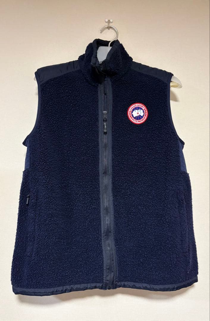 カナダグース ベスト ネイビー L