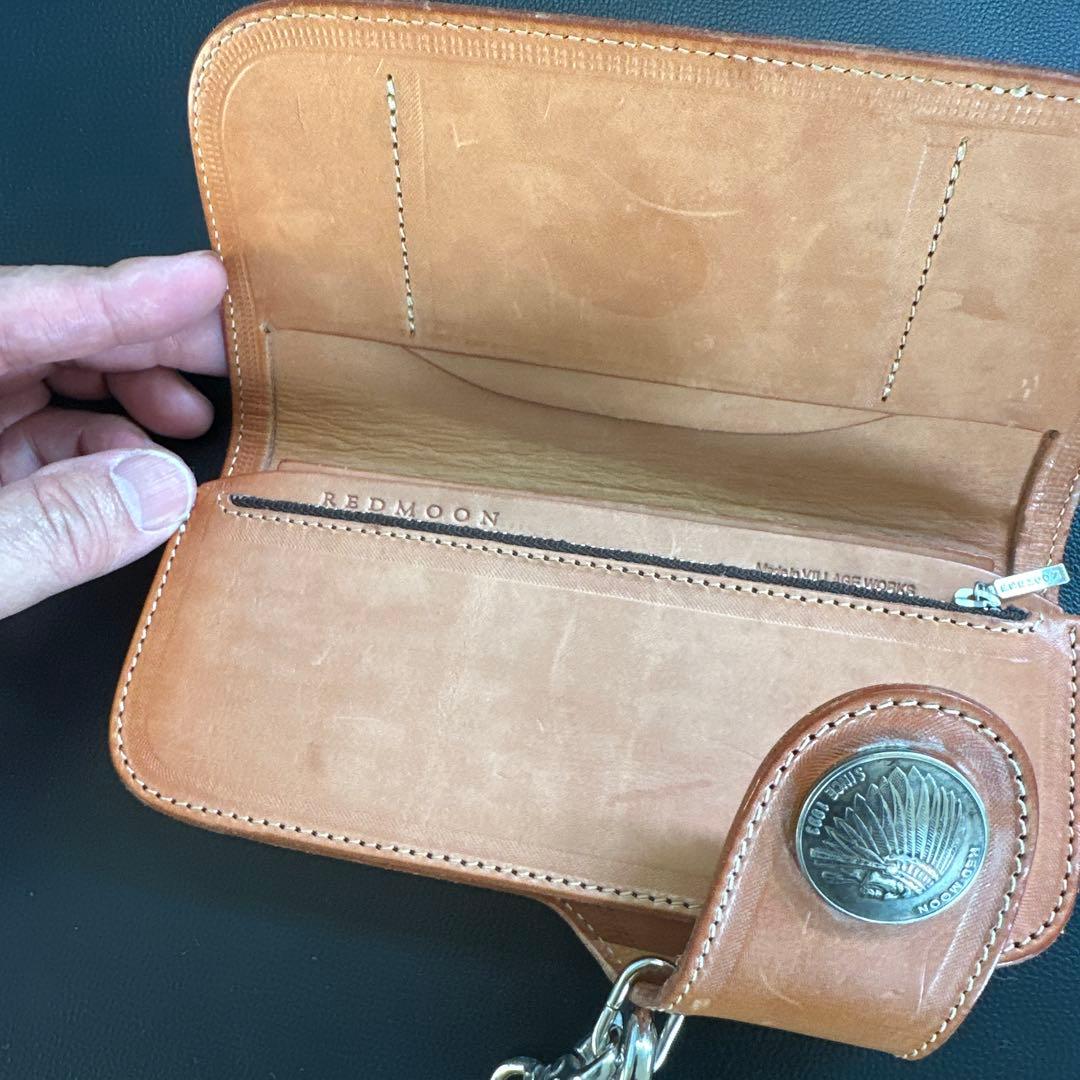 RED MOONレザー ウォレットロープ付き　CW-02A