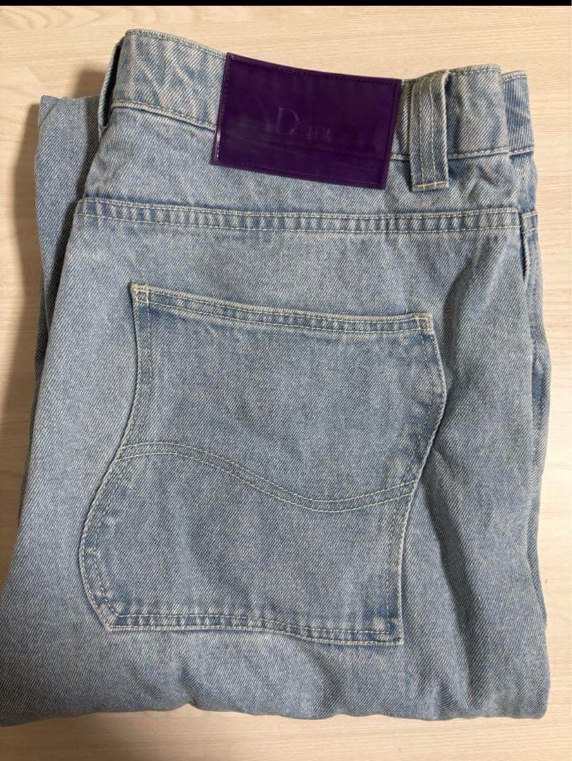 Dime デニム紫パッチ　 Mサイズ　ダイム