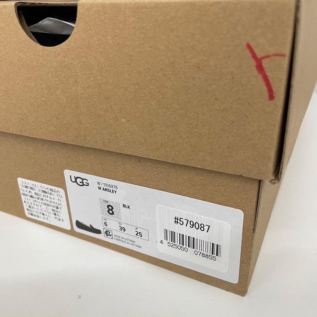 UGG アグ モカシン ANSLEY アンスリー ブラック 25cm