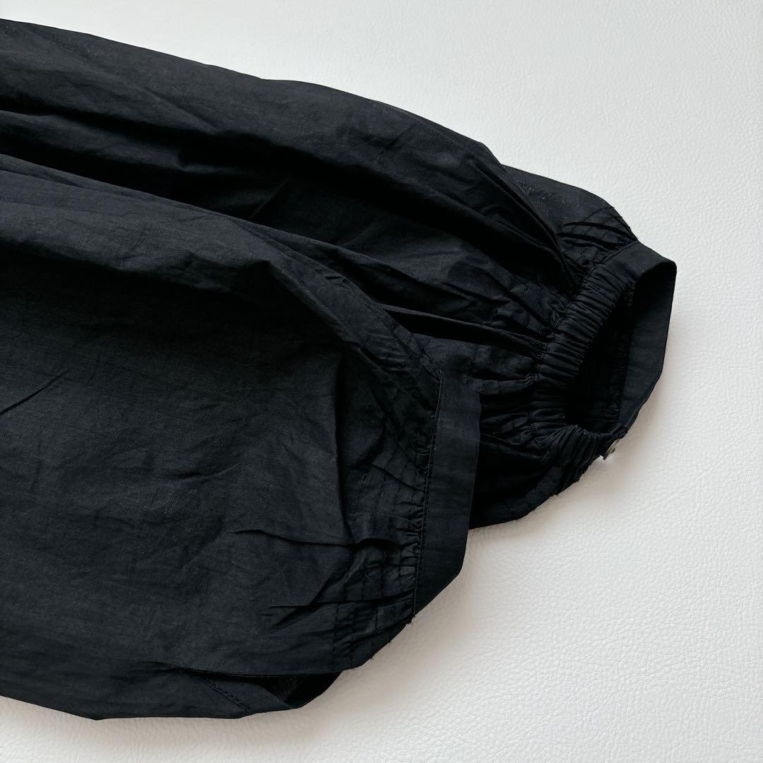 未使用に近い✨かぐれ 25AW コットンオーガンジーブラウス ブラック フリー