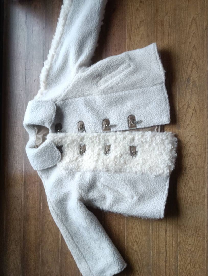 ジャケット・アウター cara reversible patchwork mouton coat